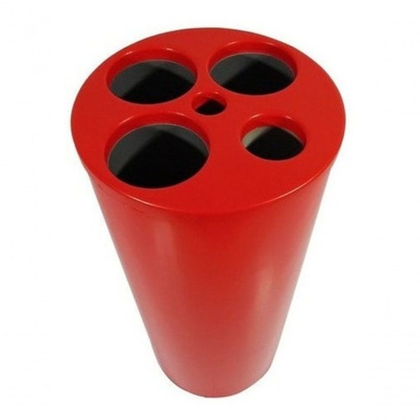 Encontraproduto.com.br - Lixeira De Copo Descartável Com 5 Tubos água Café E Palhetas