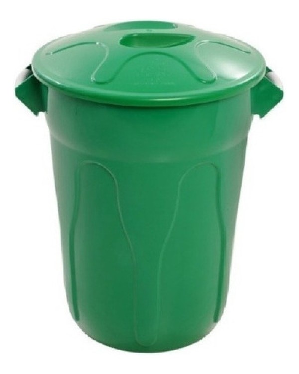Cesto De Lixo Tipo Balde 100 Litros Verde