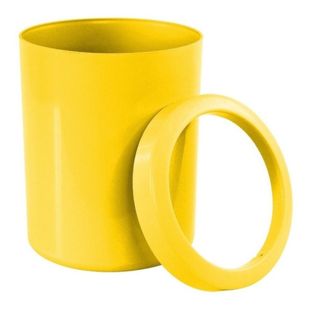 Encontraproduto.com.br - Kit 4 Lixeiras Em Plástico Com Aro 12l Home Ou Office