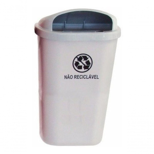 Encontraproduto.com.br - Lixeira Individual Para Coleta Seletiva - Cesto 50 Lts 14 Un