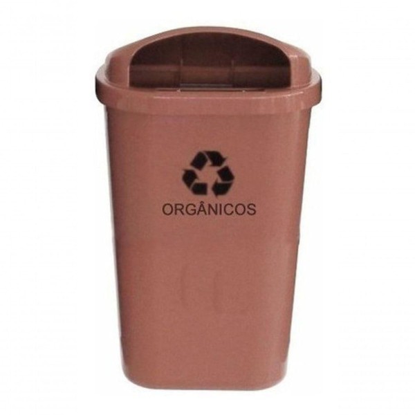 Encontraproduto.com.br - Lixeira Individual Para Coleta Seletiva - Cesto 50 Lts 14 Un