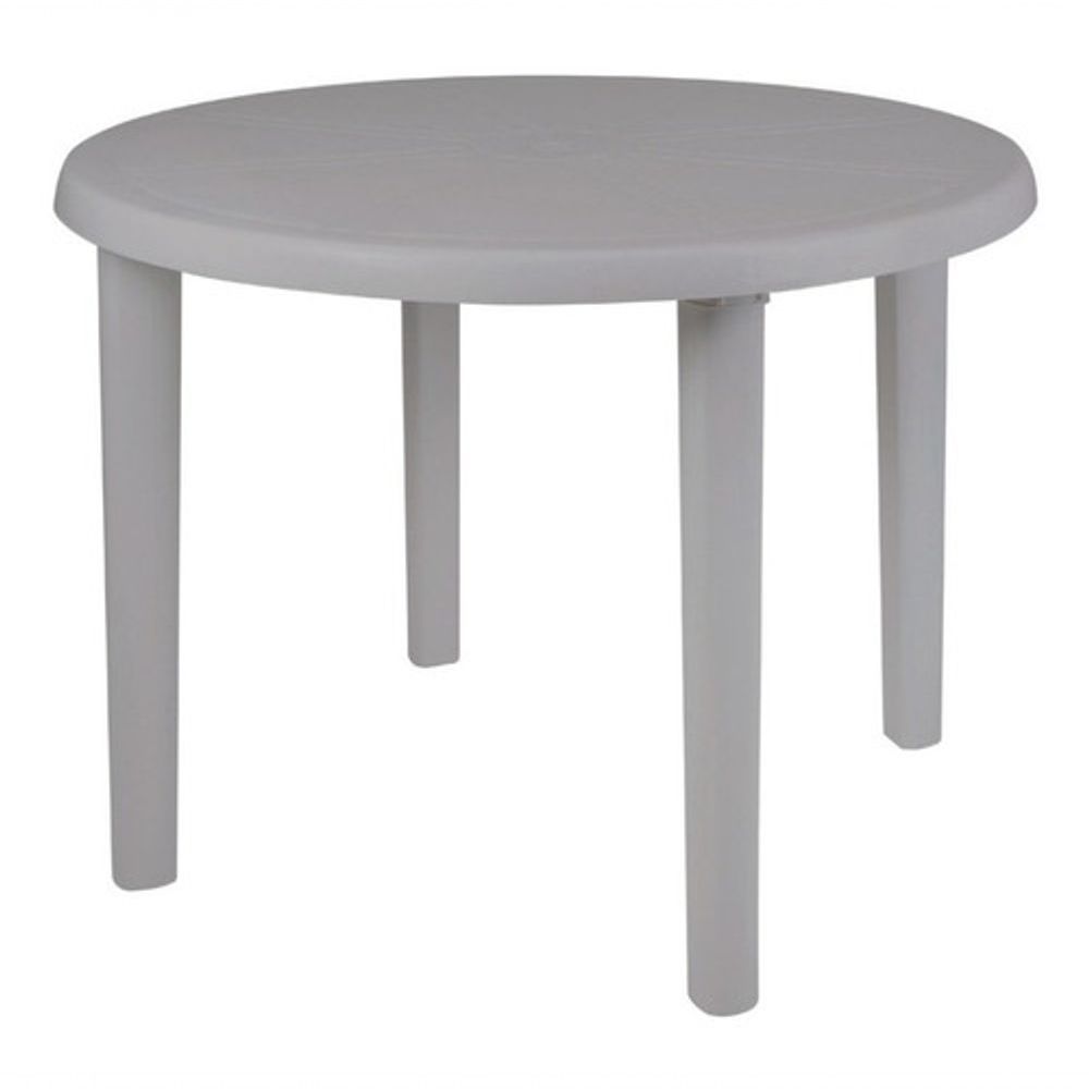 Encontraproduto.com.br - Mesa Plástica Redonda Desmontável 745x860x860mm Jsn