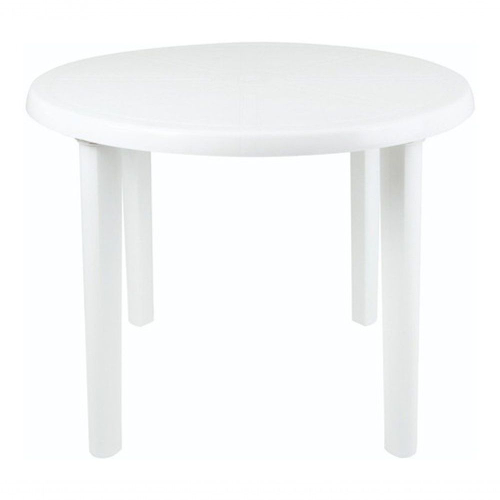 Encontraproduto.com.br - Mesa Plástica Redonda Desmontável 745x860x860mm Jsn
