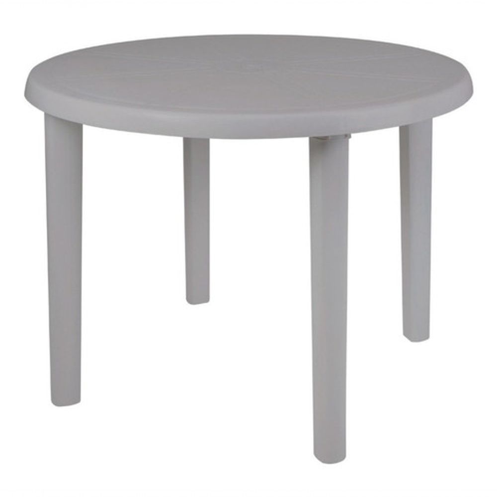 Encontraproduto.com.br - Mesa Plástica Redonda Desmontável 745x860x860mm Jsn