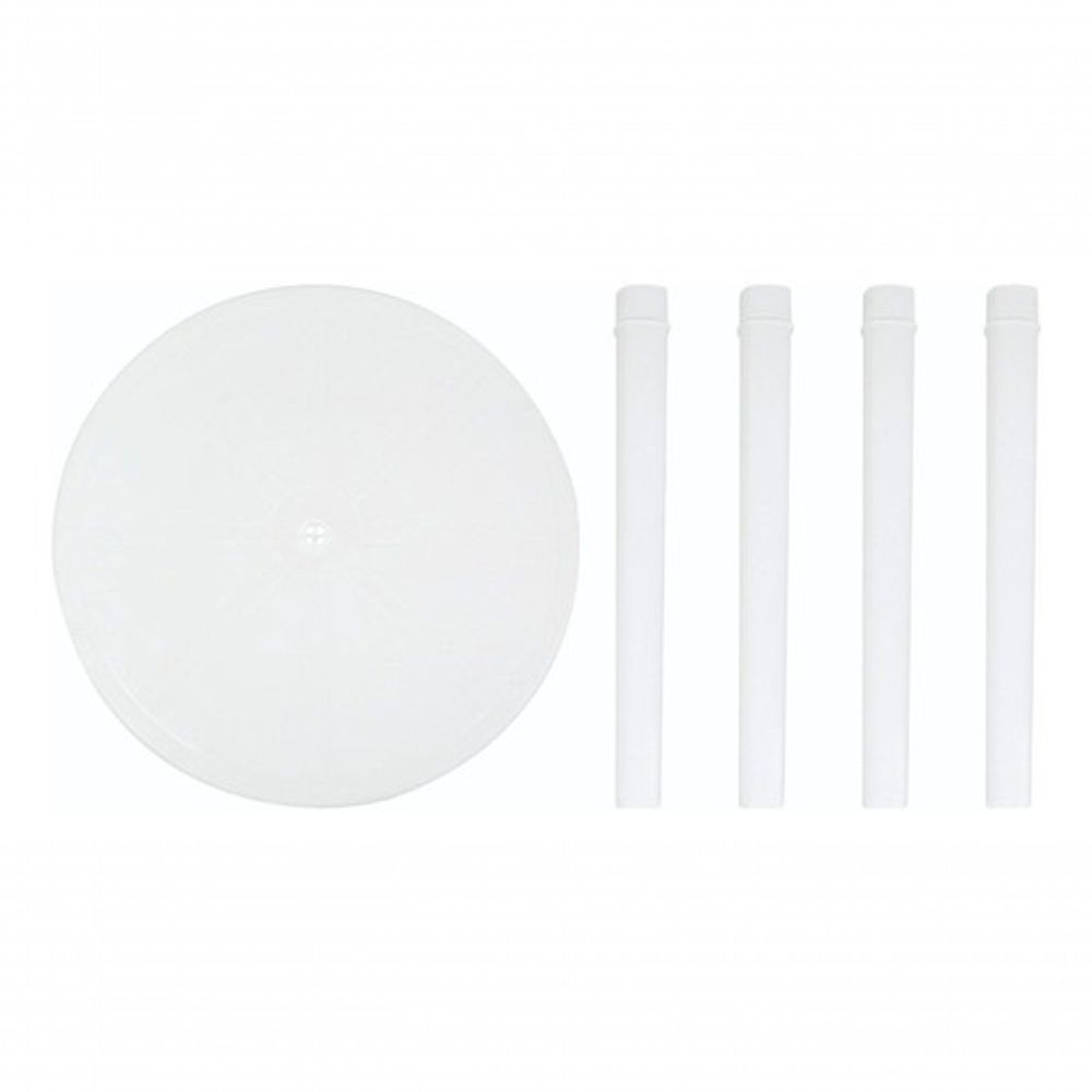 Encontraproduto.com.br - Mesa Plástica Redonda Desmontável 745x860x860mm Jsn