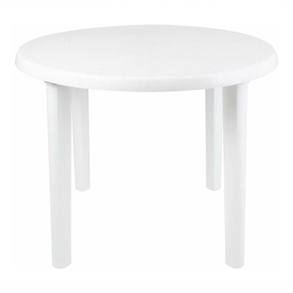 Encontraproduto.com.br - Mesa Plástica Redonda Desmontável 745x860x860mm Jsn