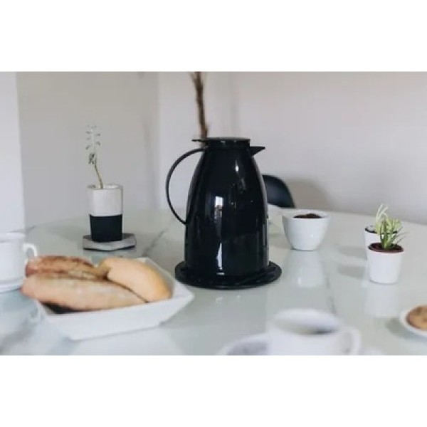 Encontraproduto.com.br - Bule Térmico Invicta Viena com Gatilho 1 Litro, Coral