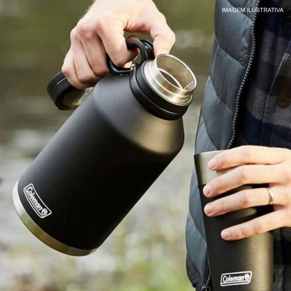Encontraproduto.com.br - Growler Térmico Coleman Preto 1,9 Litros