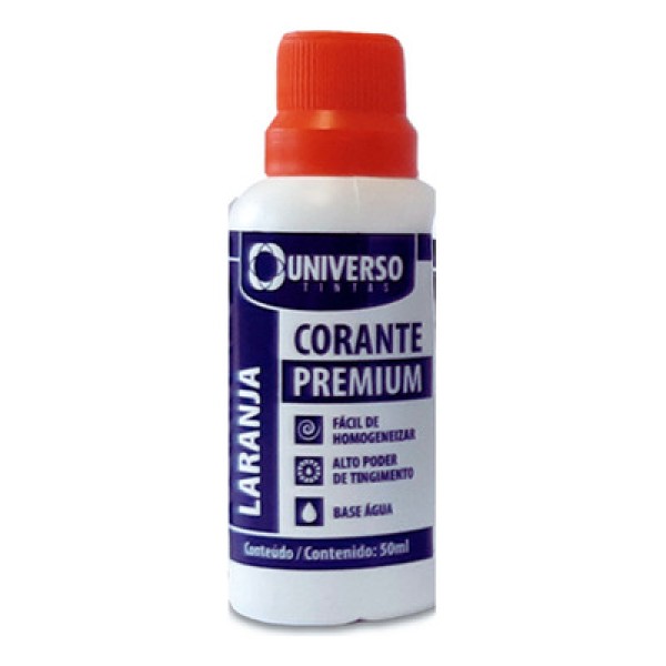 Corante Base Agua Laranja Universo 50ml
