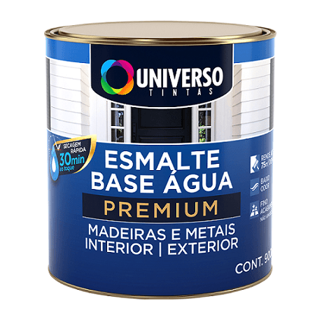 Encontraproduto.com.br - Esmalte Universo base água brilhante branco quarto 0,9l