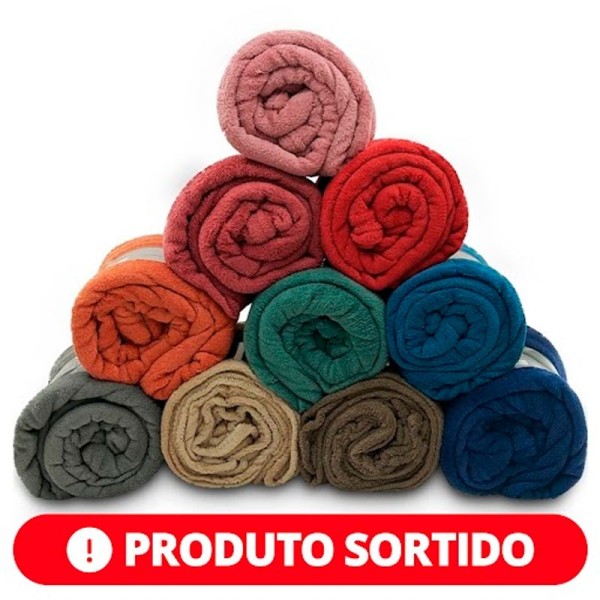 Encontraproduto.com.br - Cobertor Microfibra Liso 180g Queen 220x240 - Camesa