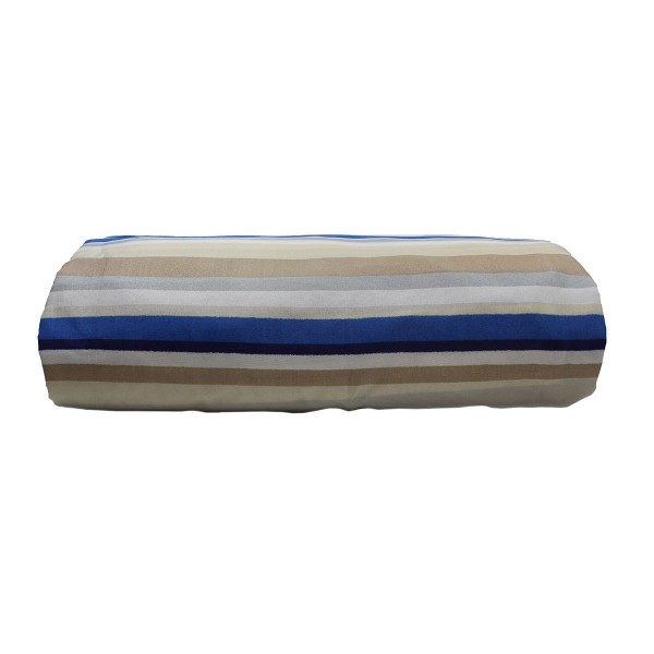 Encontraproduto.com.br - Lençol Avulso Com Elástico Solteiro Camesa 150 Fios Poliéster Microfibra Marrom Listrado 1 Peça