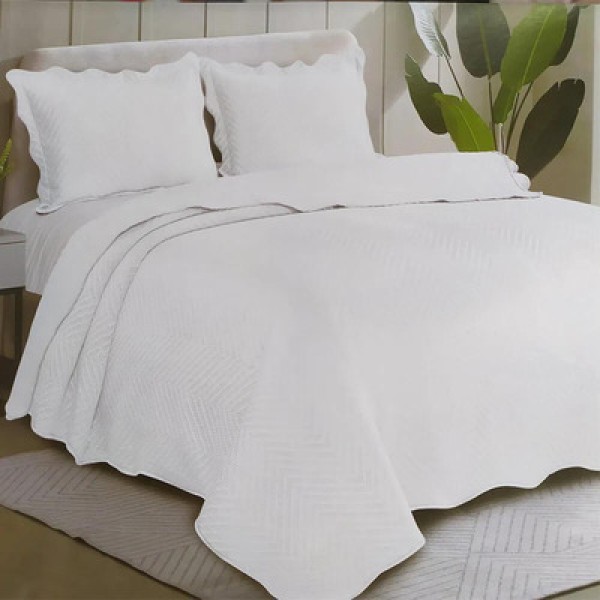 Encontraproduto.com.br - Kit Colcha / Cobre leito Queen Liora - Camesa