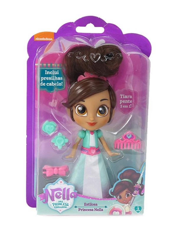 Encontraproduto.com.br - Boneca Nella Uma Princesa Corajosa - Princesa - DTC