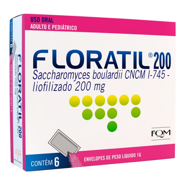 Floratil Pediátrico 200mg 6 Envelopes De 1G Cada