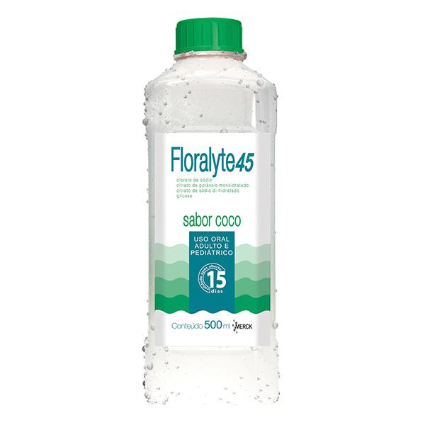 Encontraproduto.com.br - Floralyte 45meq/l solução oral frasco com 500ml sabor coco