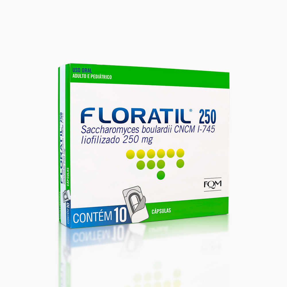 Encontraproduto.com.br - Floratil At 250Mg Com 10 Cápsulas