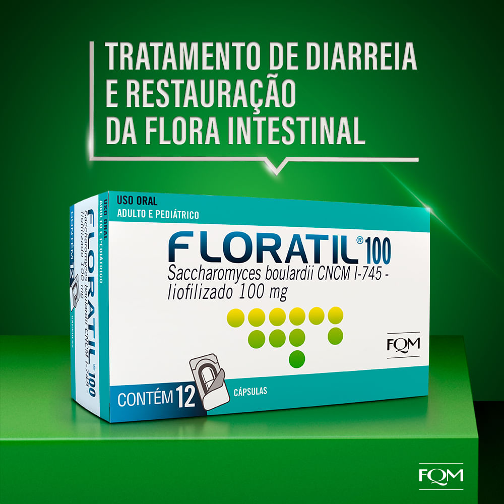 Encontraproduto.com.br - FLORATIL BLISTER 100MG 12 CAPS