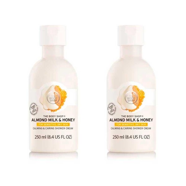 Encontraproduto.com.br - Sabonete Liquido Corporal The Body Shop Leite De Amendoas E Mel - 2 Unidades - 250ml 1094712/2