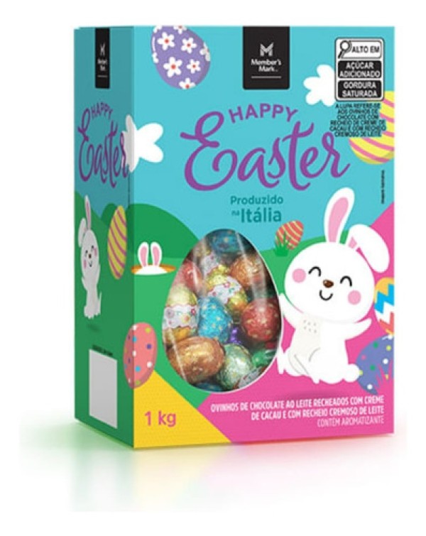 Ovinhos de Chocolate Members Mark Pacote 1kg