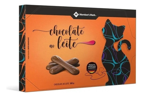 Encontraproduto.com.br - Chocolate Língua de Gato Members Mark Pack com 2 Unidades com 100g Cada
