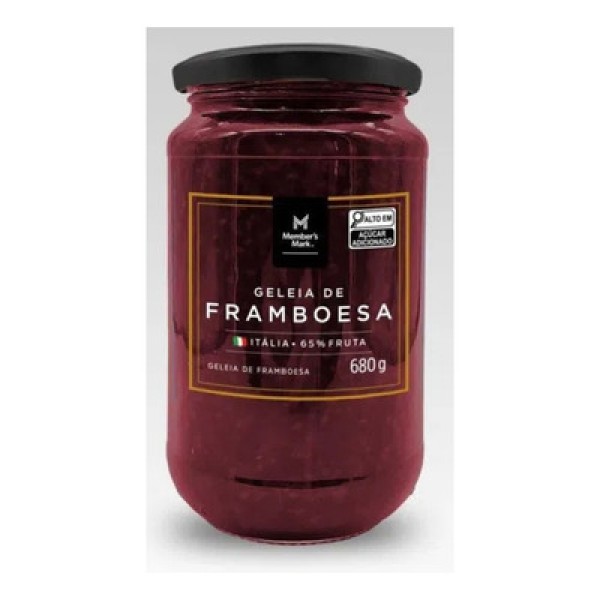 Geleia de Framboesa Members Mark Vidro 680g