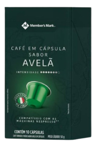 Encontraproduto.com.br - Café em Cápsula Avelã Members Mark Caixa com 10 Unidades
