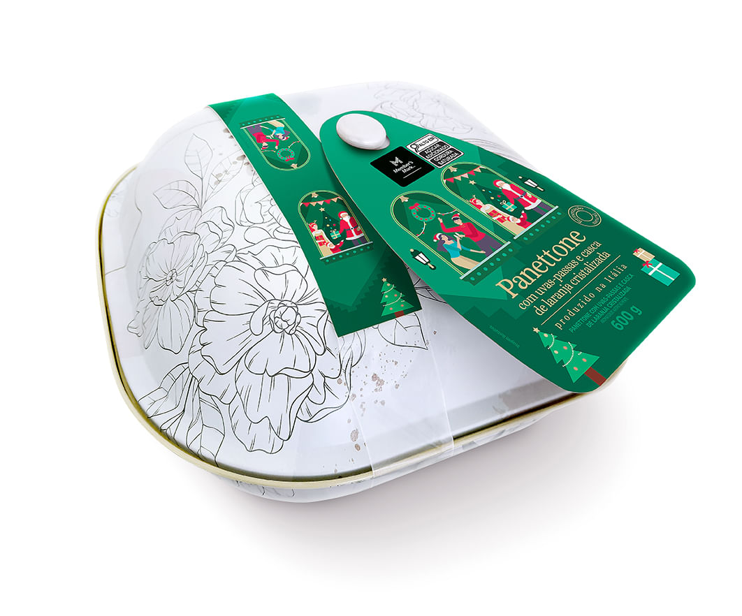 Panettone de Frutas Members Mark Lata 600g