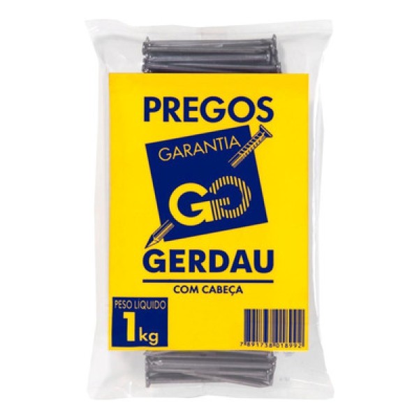 Encontraproduto.com.br - Prego 19x39 Galvanizado Com Cabeça 1Kg Gerdau