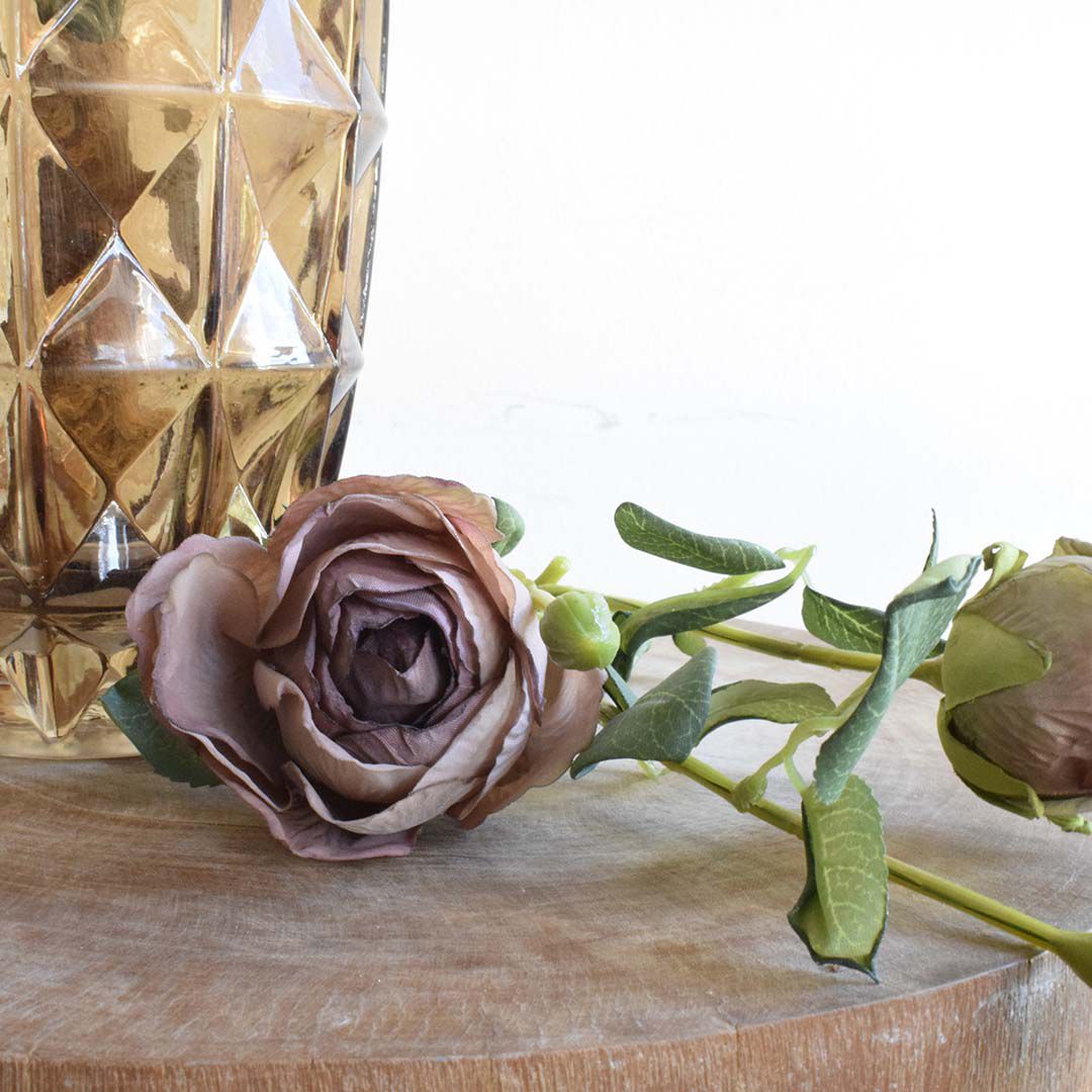 Encontraproduto.com.br - Flor Artificial Haste de Rosa Outonada Artificial | Formosinha