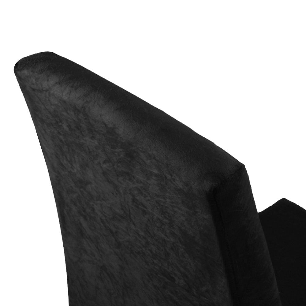 Encontraproduto.com.br - Conjunto Sala de Jantar Mesa Tampo de Vidro 4 Cadeiras Rustic/Preto Oxford Evelin Madesa