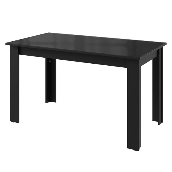 Encontraproduto.com.br - Conjunto Sala de Jantar Mesa Tampo de Vidro 6 Cadeiras Preto/Rustic Heloísa Madesa