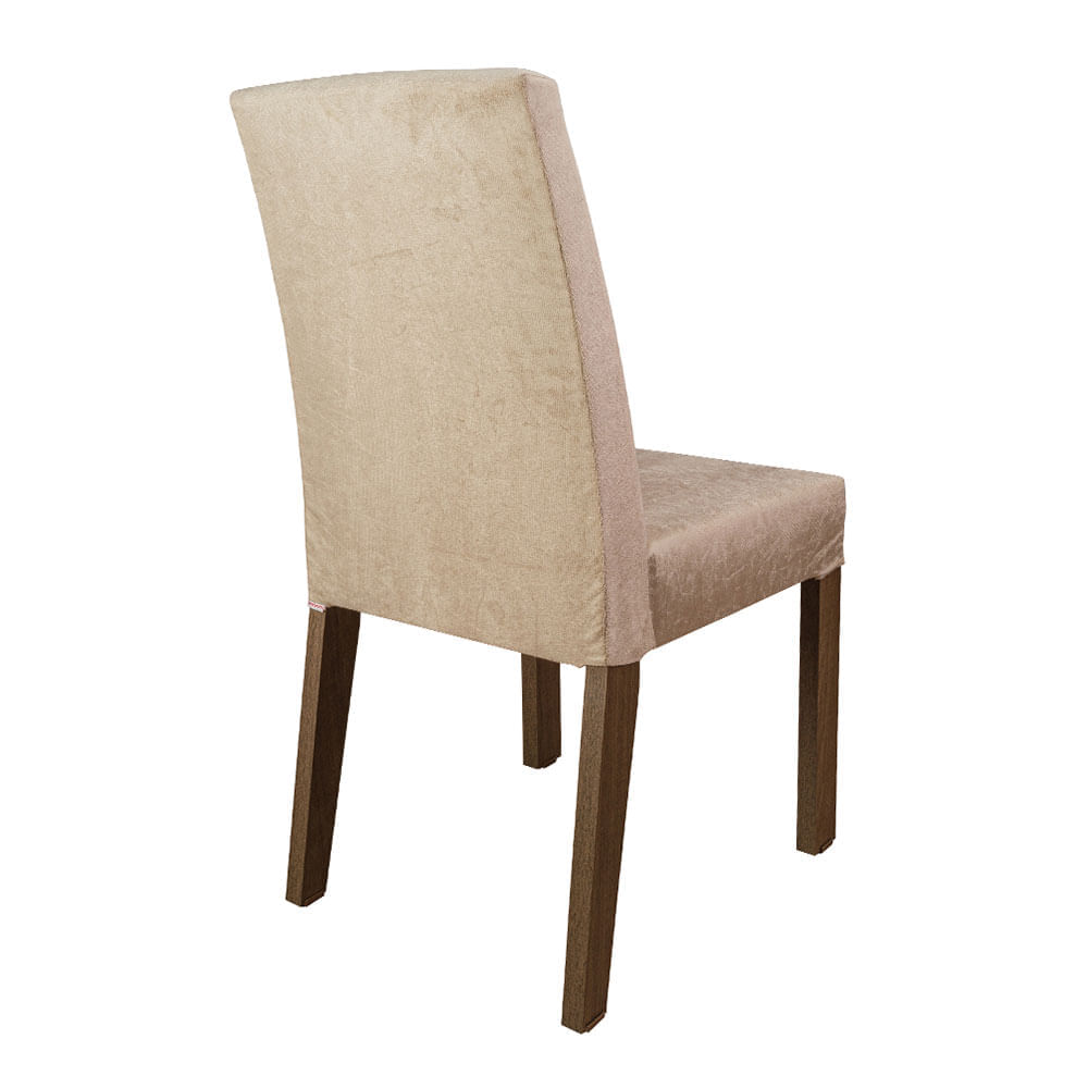 Encontraproduto.com.br - Conjunto Sala de Jantar Mesa Tampo de Vidro 4 Cadeiras Rustic/Imperial Antônia Madesa