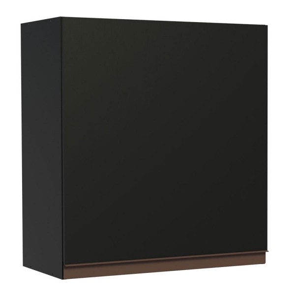 Encontraproduto.com.br - Armário Aéreo Madesa Reims 60 cm 1 Porta - Preto
