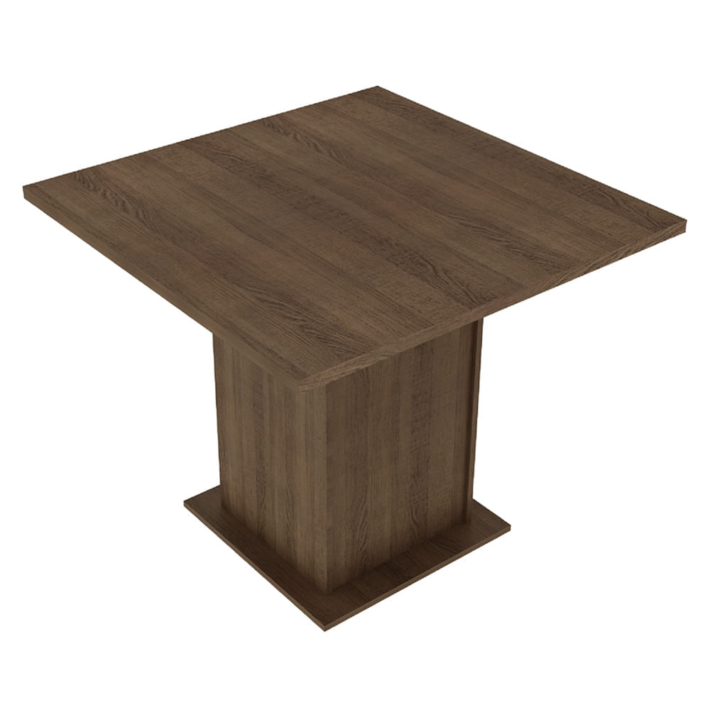 Mesa Madesa Quadrada Tampo de Madeira 5295 Rustic