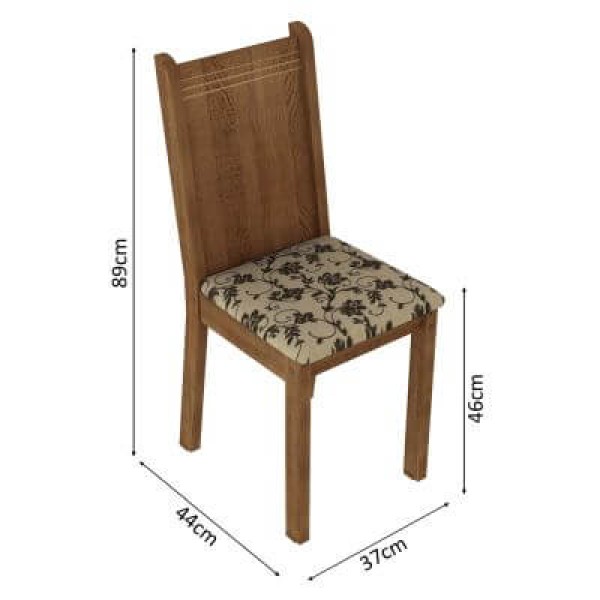 Encontraproduto.com.br - Conjunto Sala de Jantar Celeny com 6 Cadeiras Madesa