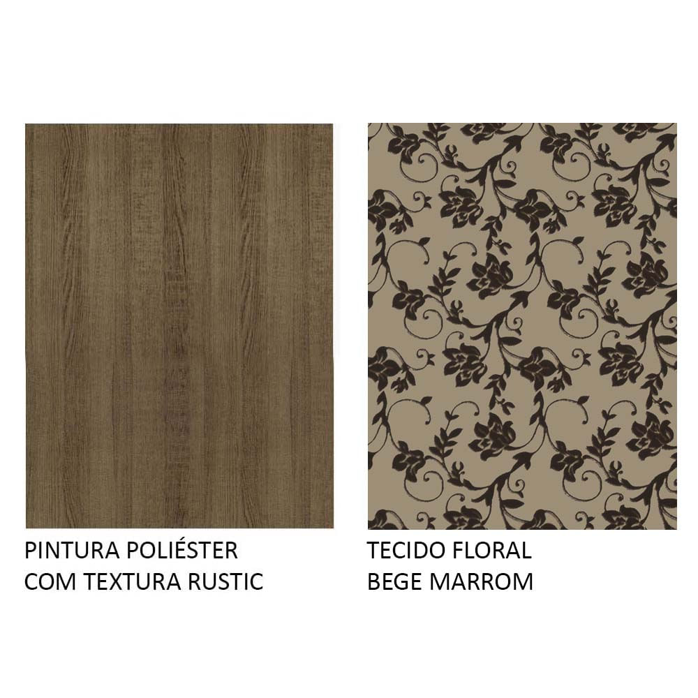 Encontraproduto.com.br - Conjunto Sala de Jantar Molly Madesa Mesa Tampo de Vidro com 6 Cadeiras