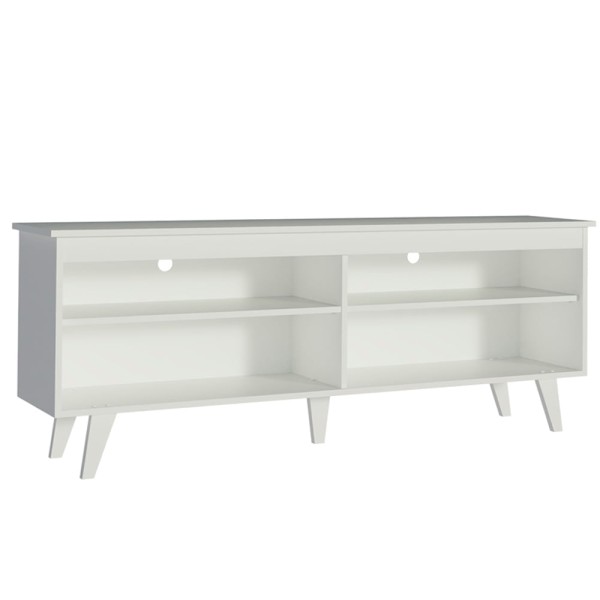 Encontraproduto.com.br - Rack para TV até 65 Polegadas Madesa Udine Com Pés Branco