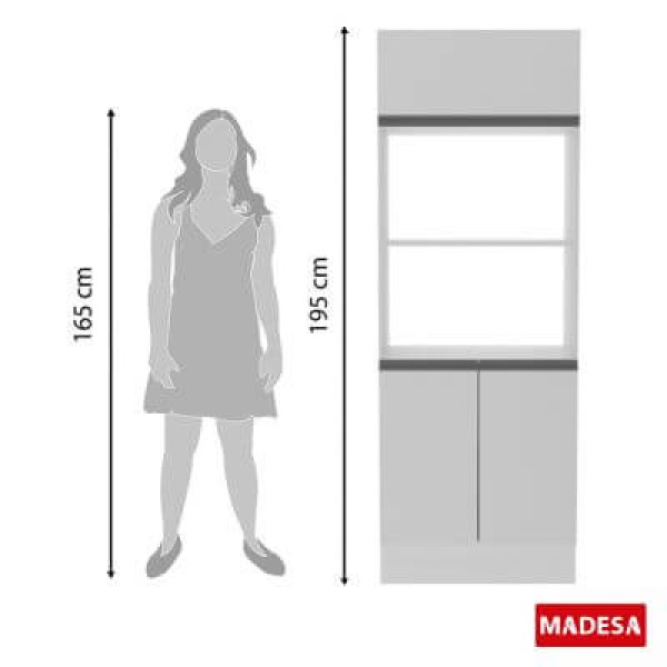 Encontraproduto.com.br - Torre Quente Para 2 Fornos 100% MDF Branco Smart Madesa
