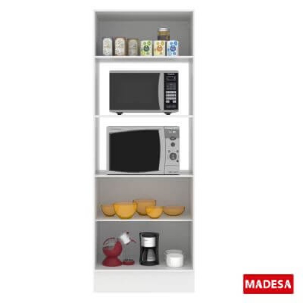 Encontraproduto.com.br - Torre Quente Para 2 Fornos 100% MDF Branco Smart Madesa