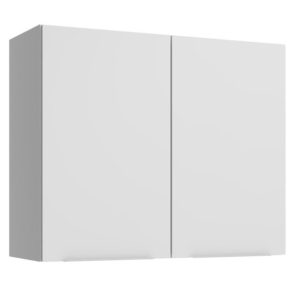 Encontraproduto.com.br - Armário Aéreo Madesa Stella 80cm 2 Portas Branco