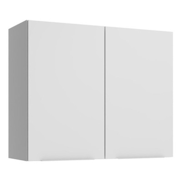Encontraproduto.com.br - Armário Aéreo Madesa Stella 80cm 2 Portas Branco