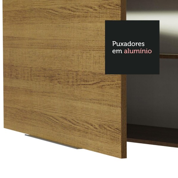 Encontraproduto.com.br - Armário Aéreo Madesa Stella 120 cm 2 Portas Rustic