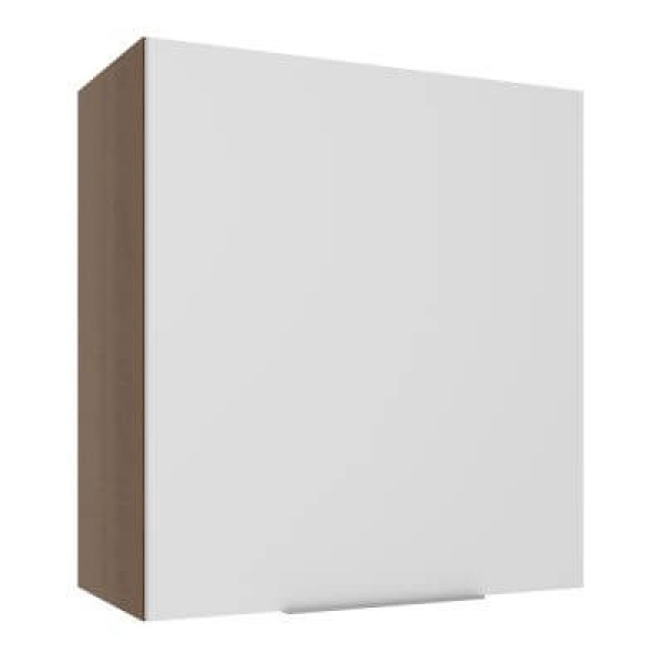 Encontraproduto.com.br - Armário Aéreo Madesa Stella 60 cm 1 Porta Rustic/Branco