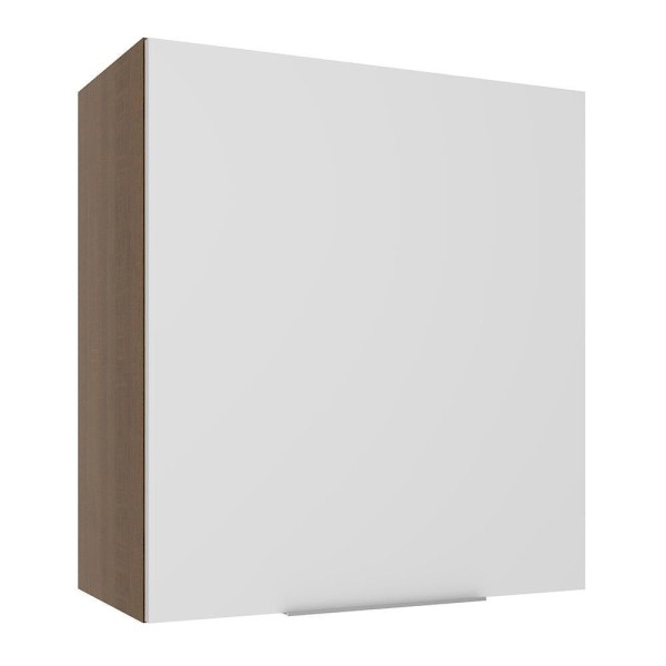 Encontraproduto.com.br - Armário Aéreo Madesa Stella 60 cm 1 Porta Rustic/Branco
