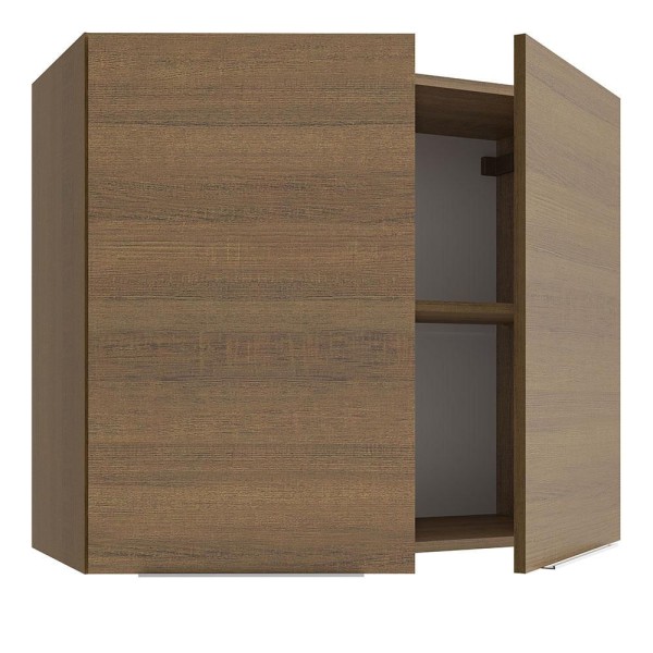 Encontraproduto.com.br - Armário Aéreo Madesa Stella 80 Cm 2 Portas - Rustic G258005zte