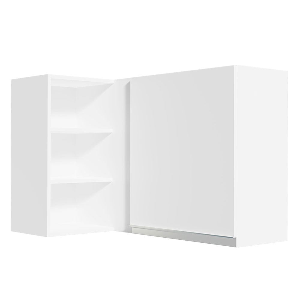 Armário Aéreo de Canto Madesa Glamy 1 Porta para linha de 60 cm de profundidade Branco