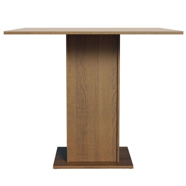 Encontraproduto.com.br - Mesa de Jantar Madesa Quadrada Tampo de Madeira 5363 Rustic/Crema