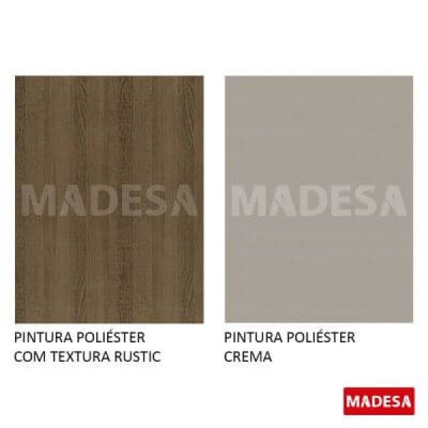 Encontraproduto.com.br - Mesa de Jantar Madesa Quadrada Tampo de Madeira 5363 Rustic/Crema