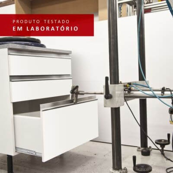 Encontraproduto.com.br - Cozinha Completa Madesa Topazio com Armário, Balcão e Tampo Branco/Rustic